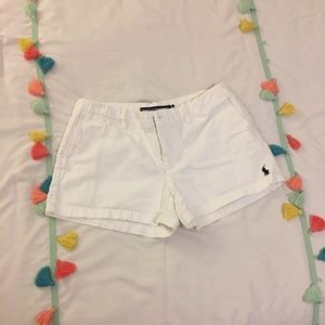 White Ralph Lauren Polo Shorts